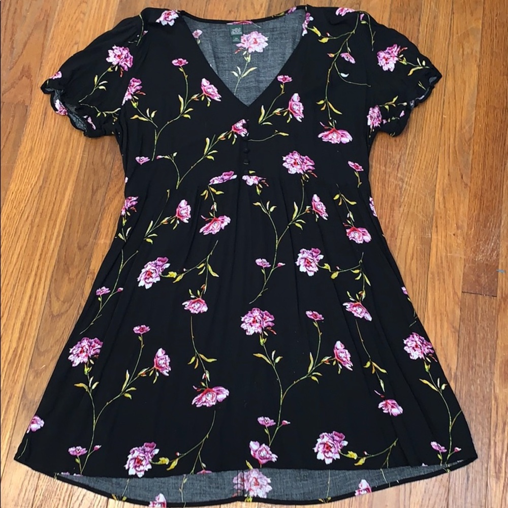 Black floral dress!